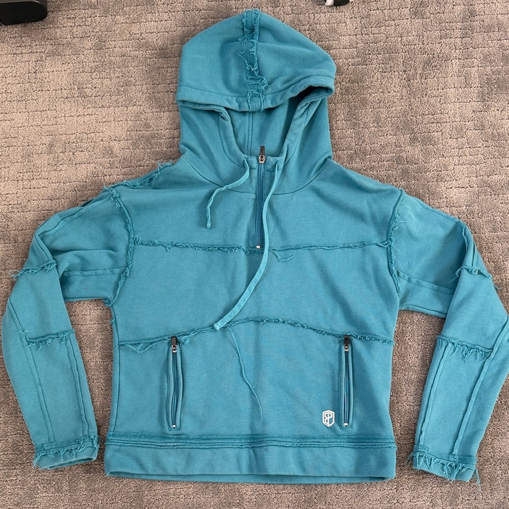Born Primitive Teal Hooded Womens Sweater